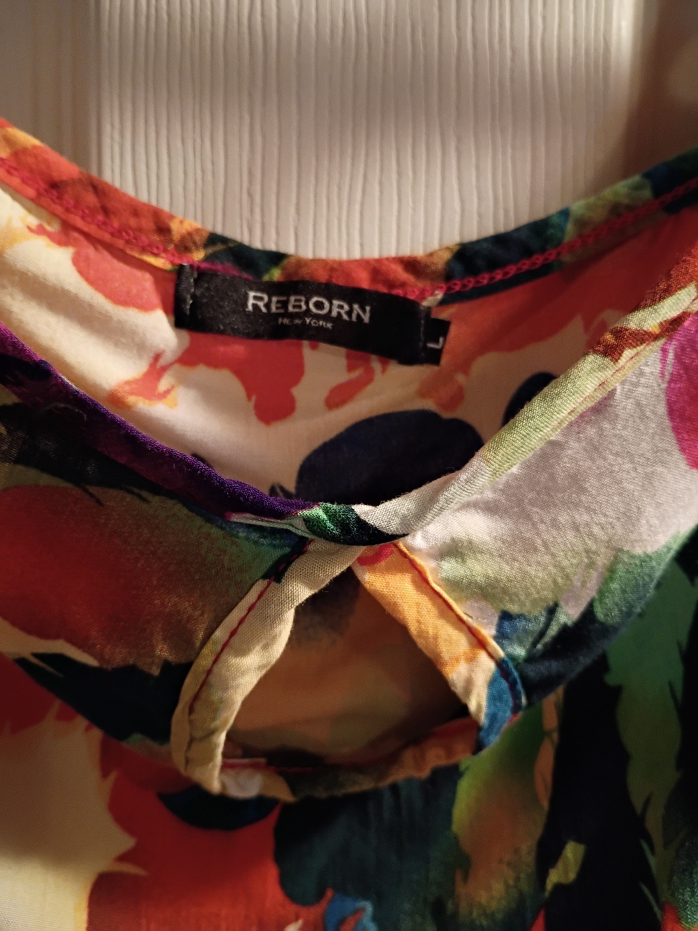 Vibrant Multicolor Off Shoulder With Adjustable Straps Floral Women's Top - Picture 5 of 6